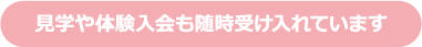 見学や体験入会も随時受け入れています